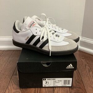 Adidas Samba Classic Men's Sneakers - White, Black, and Gray BRAND NEW